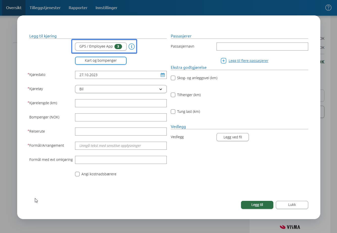 Visma – slett importmottak