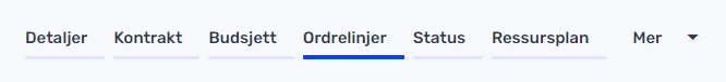 Tripletex – ordrelinjer
